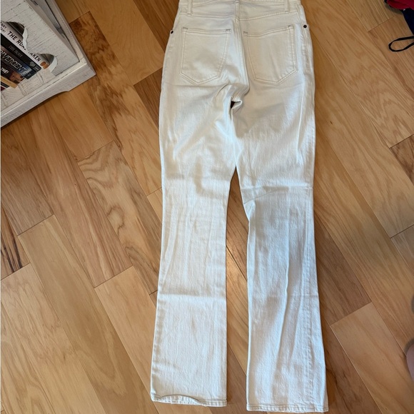 Abercrombie & Fitch Cream Flare Jeans - Picture 2 of 4